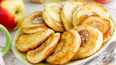 Photo of Пышные оладьи с яблоками