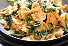 Photo of Паста с курицей и шпинатом