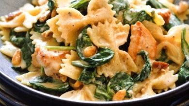 Photo of Паста с курицей и шпинатом